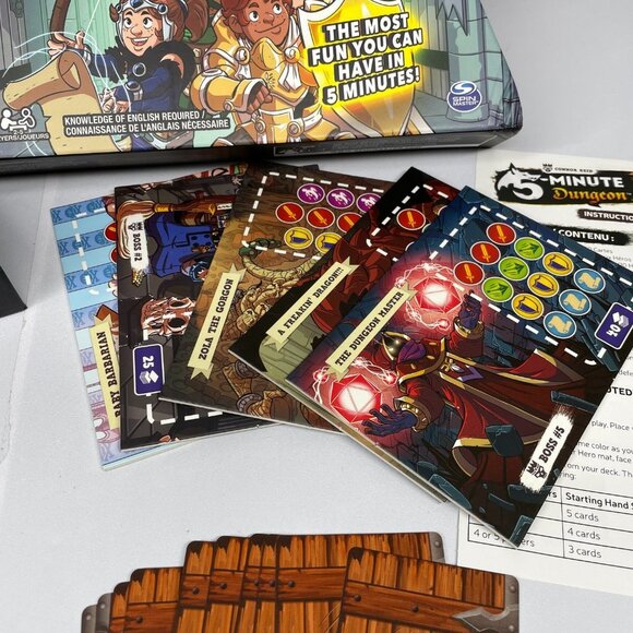 5-Minute Dungeon Boardgame 2016 Spinmaster 100% Complete Cooperative Card Game - Picture 3 of 11